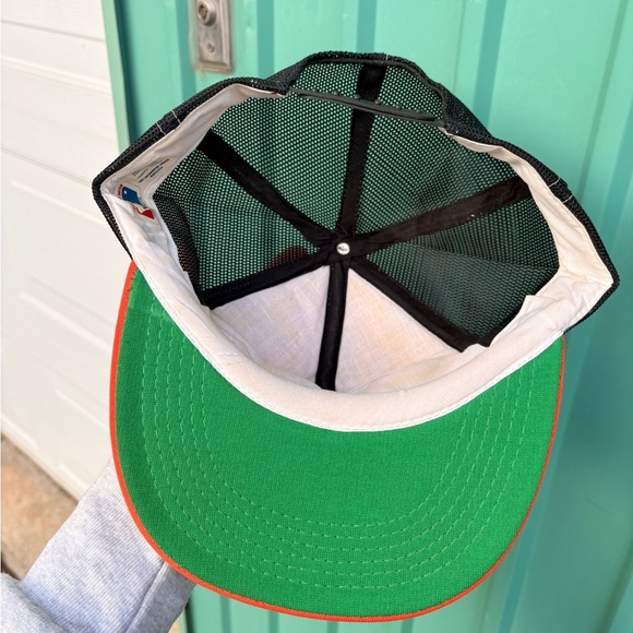 Vintage Baltimore Orioles baseball mlb mesh trucker hat snapback FLETCHER - Picture 7 of 8